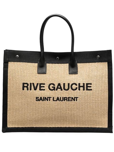 ysl tote bag straw|saint laurent shopping bag tote.